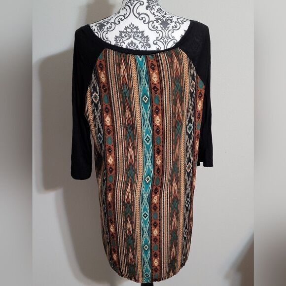 Brittany Black western style top - Picture 3 of 5